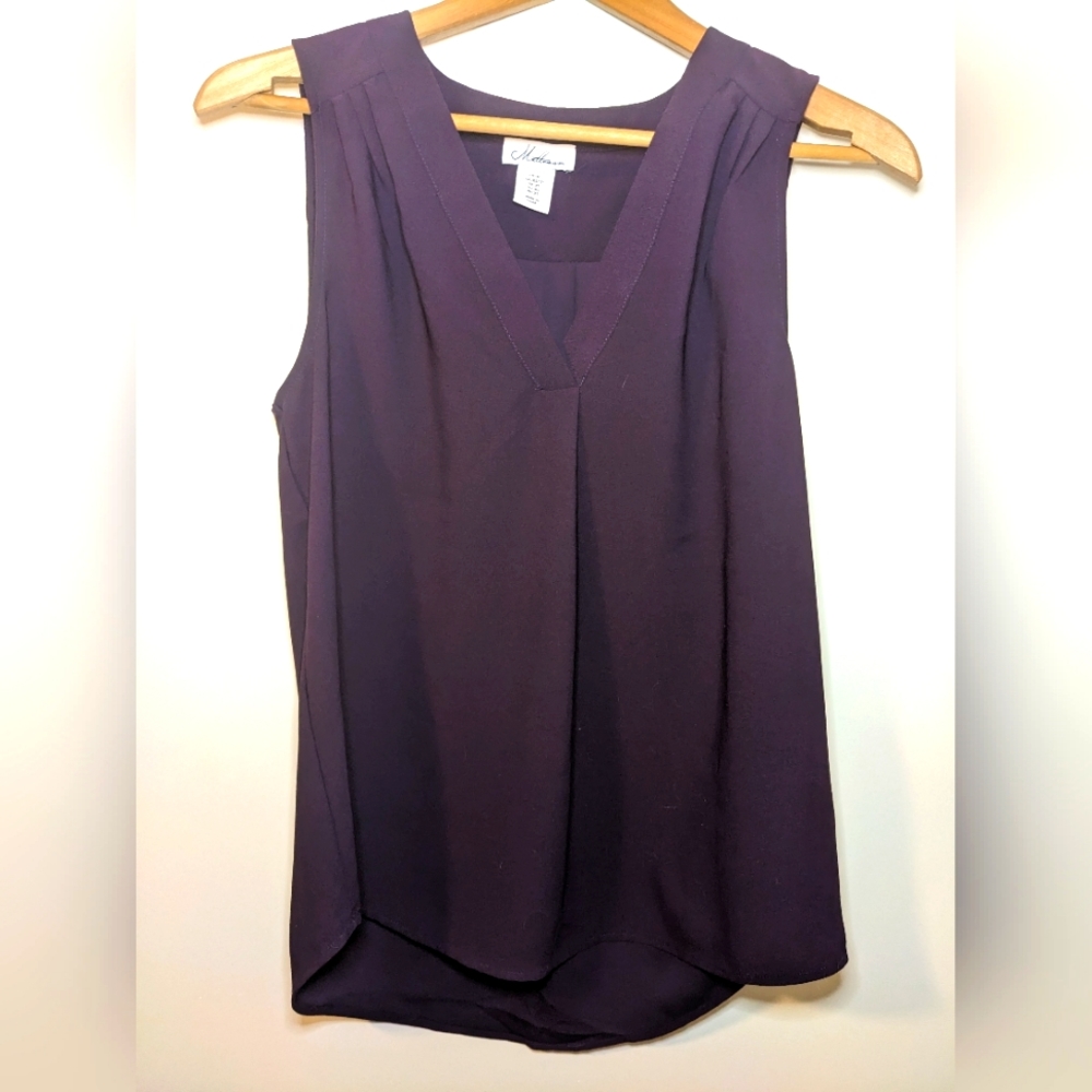 Purple V-Neck Top